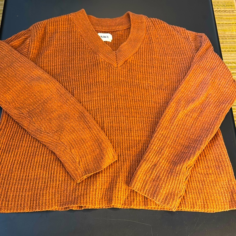 Pact cotton V-neck sweater